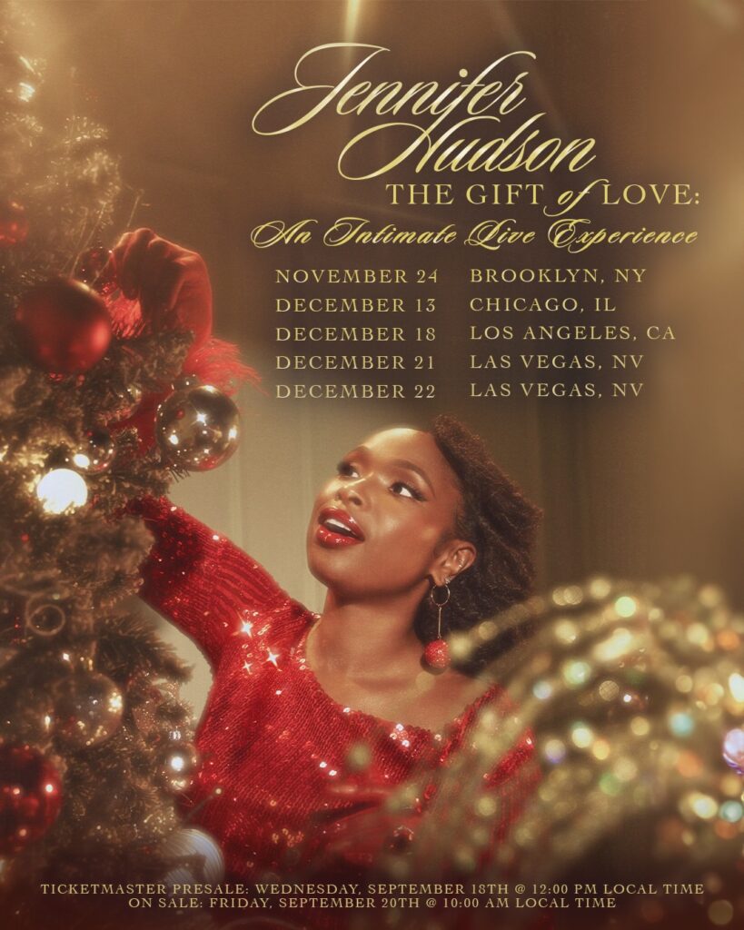 Jennifer Hudson's The Gift of Love Tour poster.