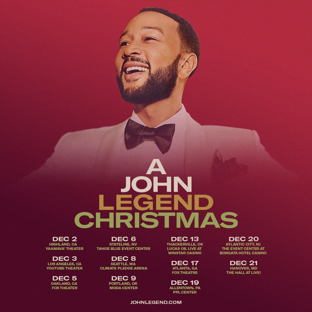 John Legend's A John Legend Christmas 2024 Tour Dates