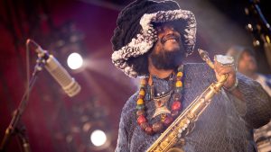 Kamasi Washington performing