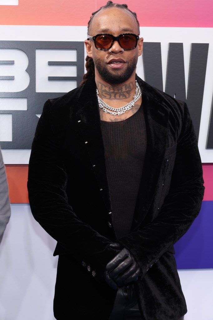 Ty Dolla $ign Wearing all black