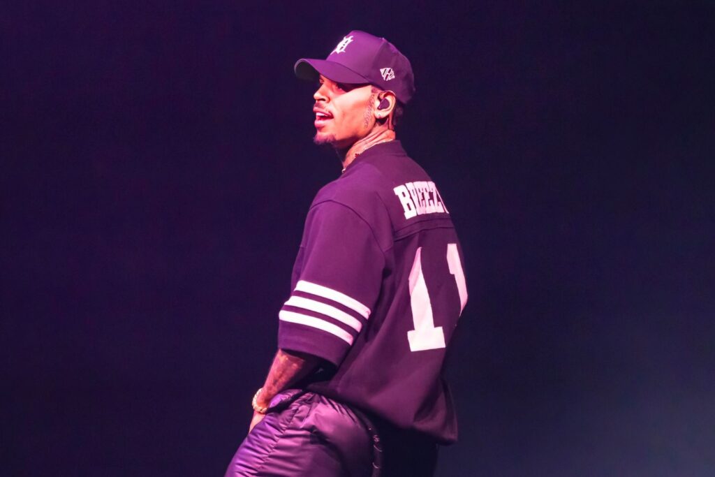 Chris Brown on stage