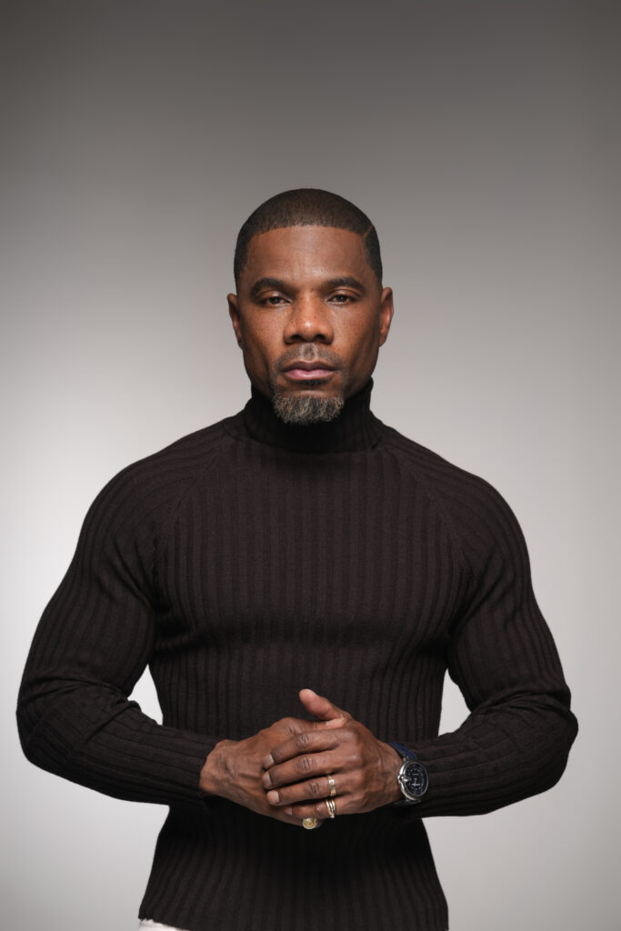 A portrait of Kirk Franklin