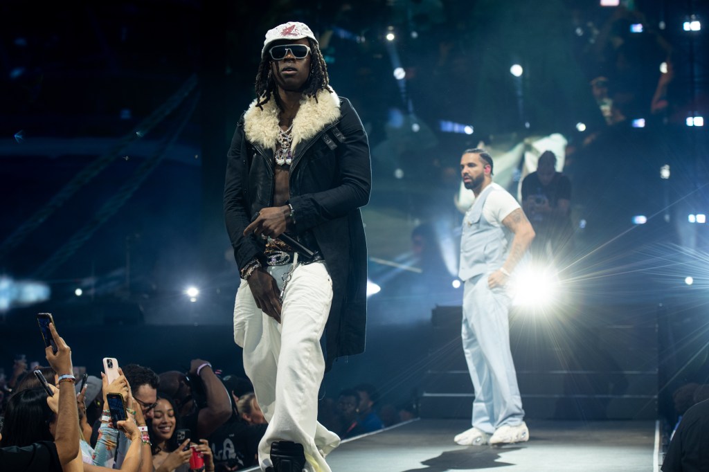 Rema performs during day three of Wireless Festival 2025