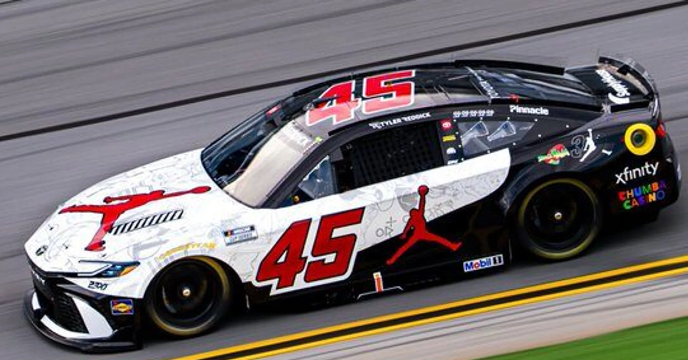 Tyler Reddick Debuts 'Space Jam' Air Jordan 9 NASCAR Scheme